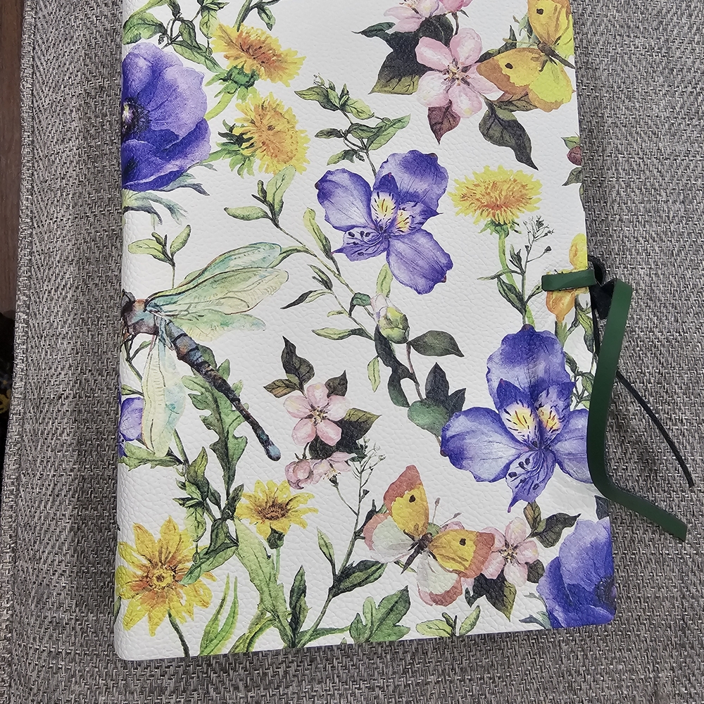 Impresso Floral Journal with Dragonfly and Butterfly Design